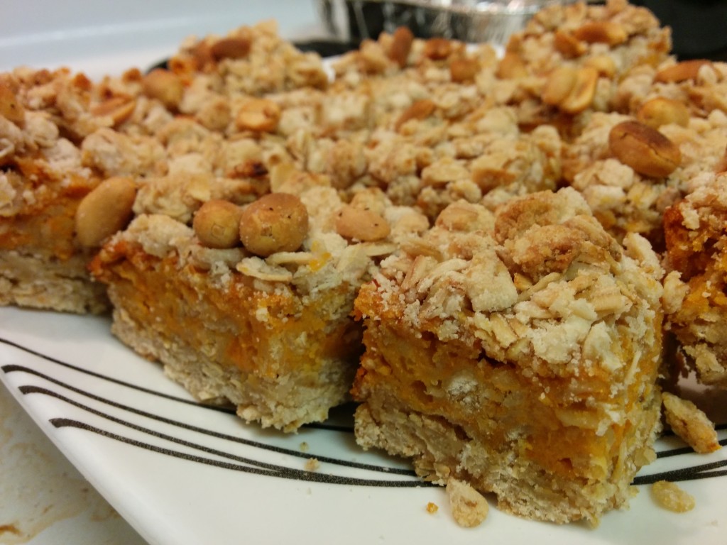 Sweet potato bars custard oatmeal